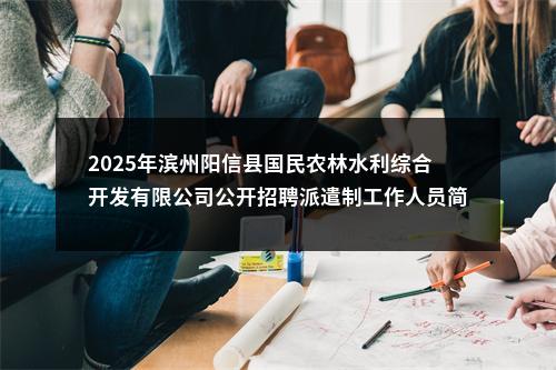 2025年滨州阳信县国民农林水利综合开发有限公司公开招聘派遣制工作人员简章（10人） 图片