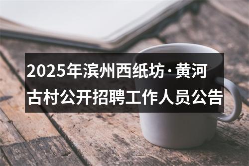 2025年滨州西纸坊·黄河古村公开招聘工作人员公告 图片