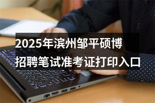 2025年滨州邹平硕博招聘笔试准考证打印入口 图片